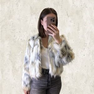 Faux fur jacket